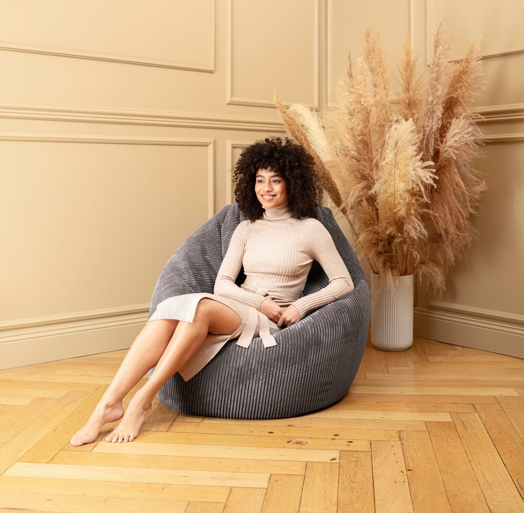 Magma Heimtex Sitzsack BeanBag SHARA XL | Grau