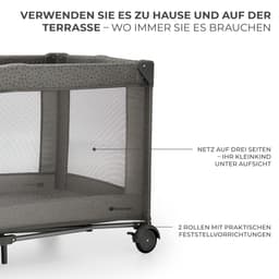Kinderkraft JOY 2 Reisebett | Grau