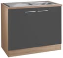 OPTIFIT Spülenschrank Kalmar | Grau