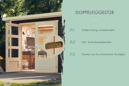 KONIFERA Gartenhaus Sandstedt 5 | Grau