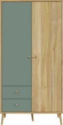 FORTE Kleiderschrank | Grün 3