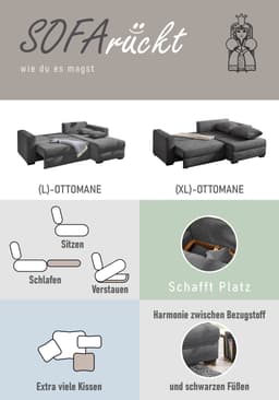 Jockenhöfer Gruppe Ecksofa Elmau L-Form | Grün