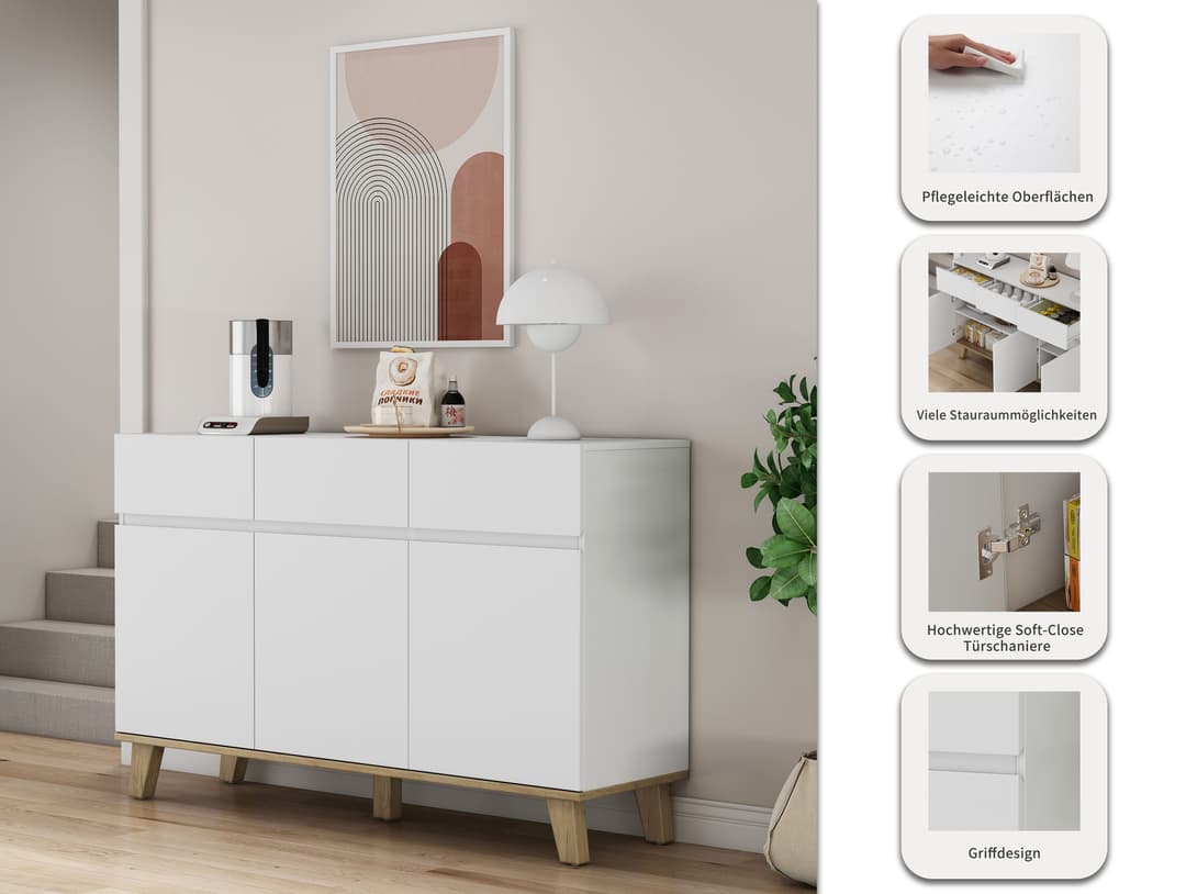 OTTO home Sideboard Haily | Weiß