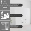 Rauch Kleiderschrank Freiham | Weiß 4