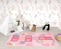 the carpet Teppich Happy Life | Pink