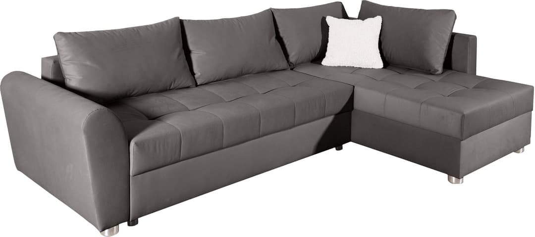 COLLECTION AB Ecksofa Jana XL L-Form | Grau