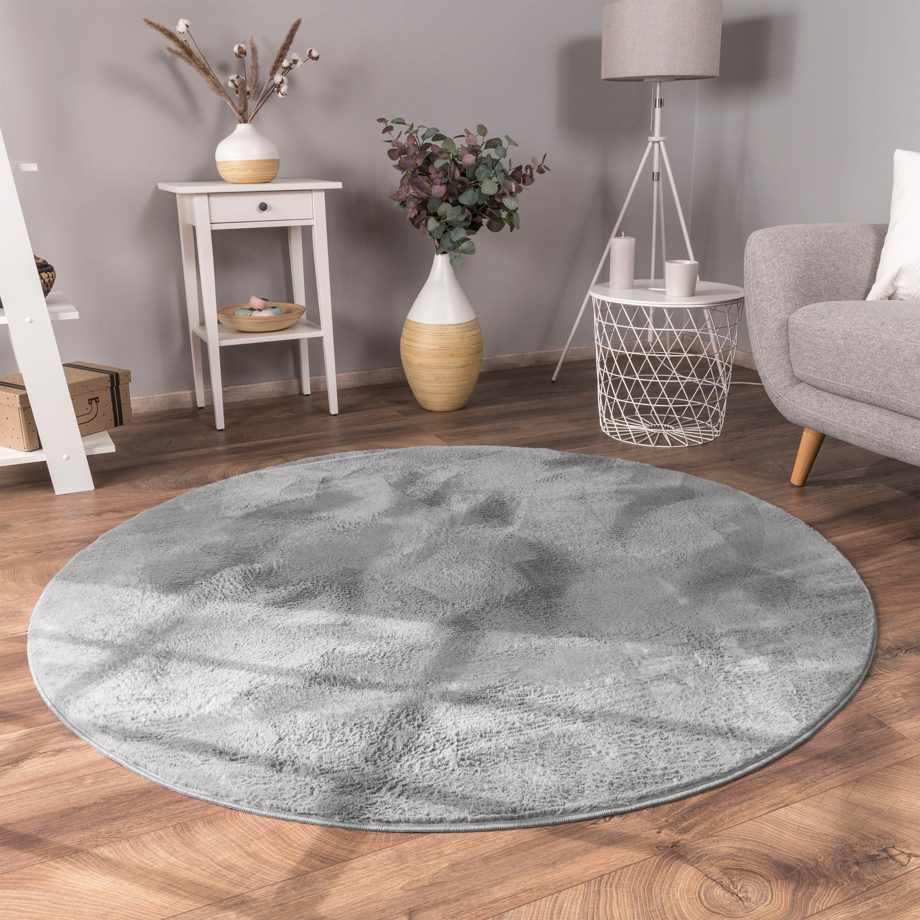 Paco Home Fellteppich Kunstfell Soft 380 | Grau