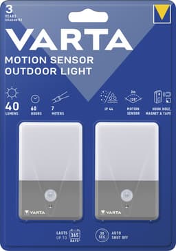 VARTA Motion Sensor Night Light 2er-Pack | Grau