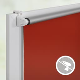 Seitenzugrollo Klemmfix Hitzeschutz | Terrakotta
