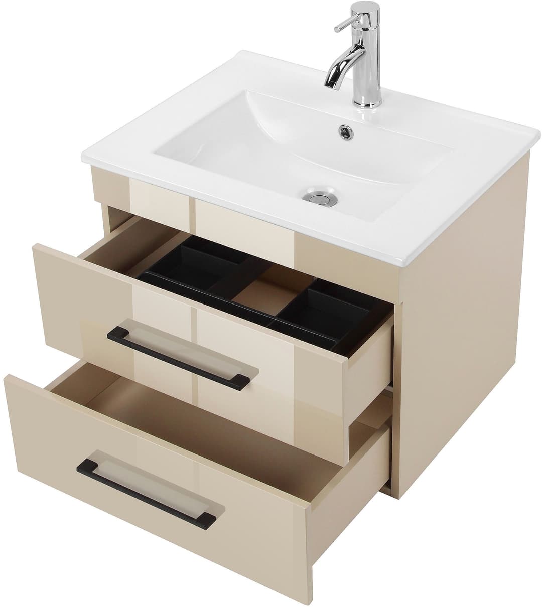 welltime Waschtisch Florenz Badschrank Badmöbel inkl. Waschbecken