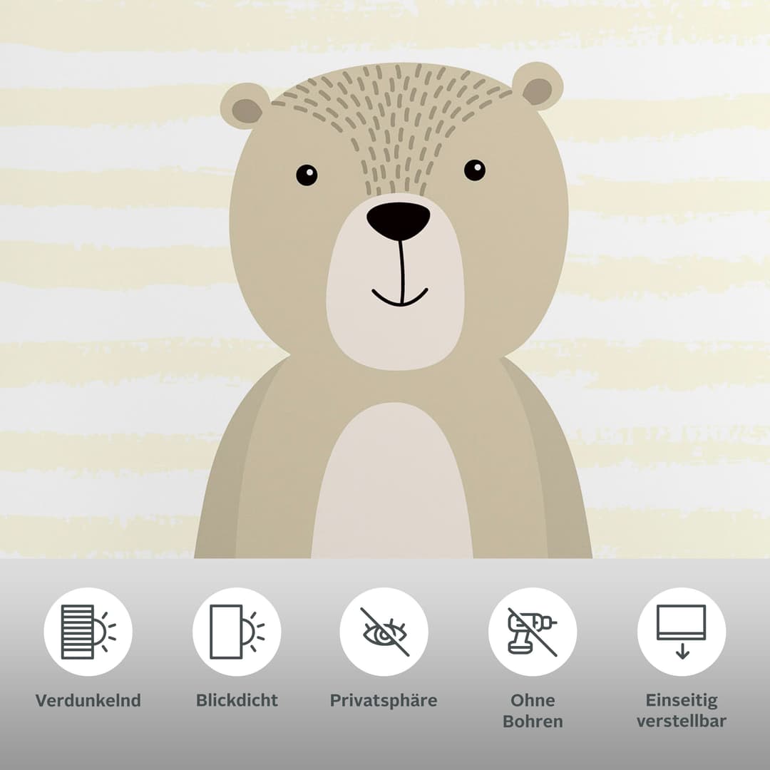 Seitenzugrollo Bär | Beige