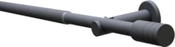 GARDINIA Gardinenstange Set Ø 16/19 mm, Ø 19 mm, 1-läufig, | Grau