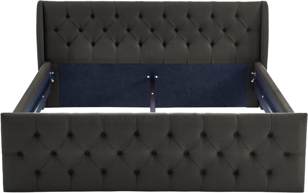 ATLANTIC home collection Polsterbett TAMINA | Grau