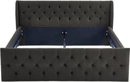 ATLANTIC home collection Polsterbett TAMINA | Grau