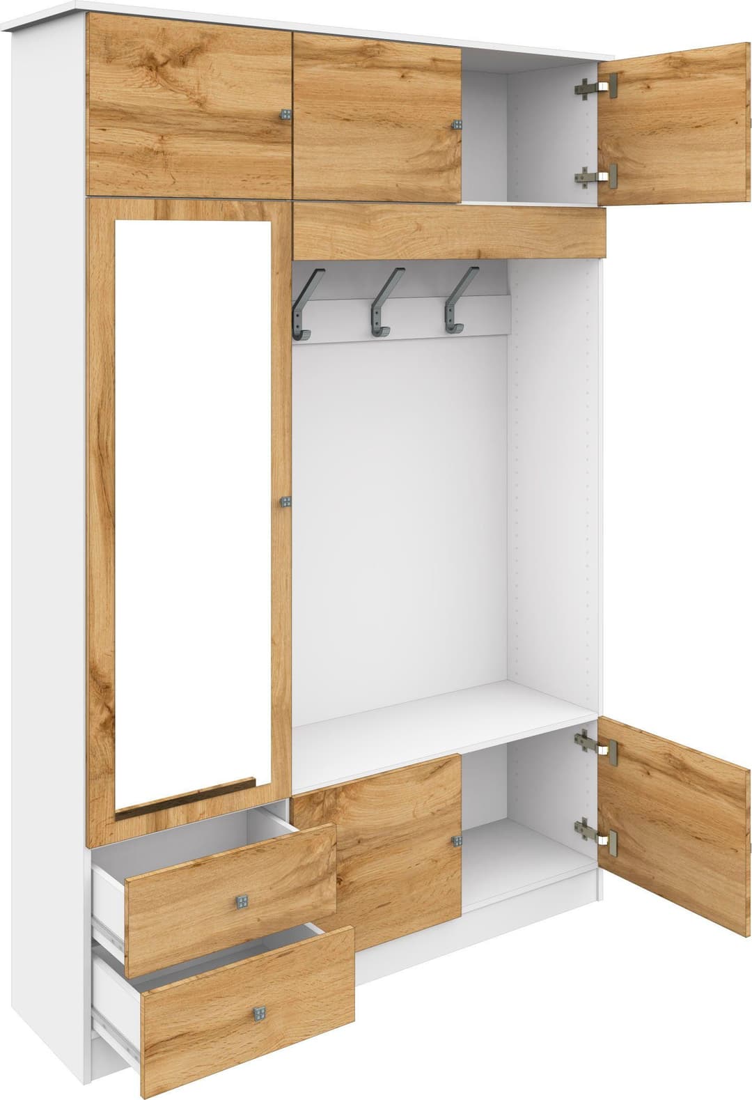 borchardt Möbel Garderobenschrank Kompakta | Holztöne