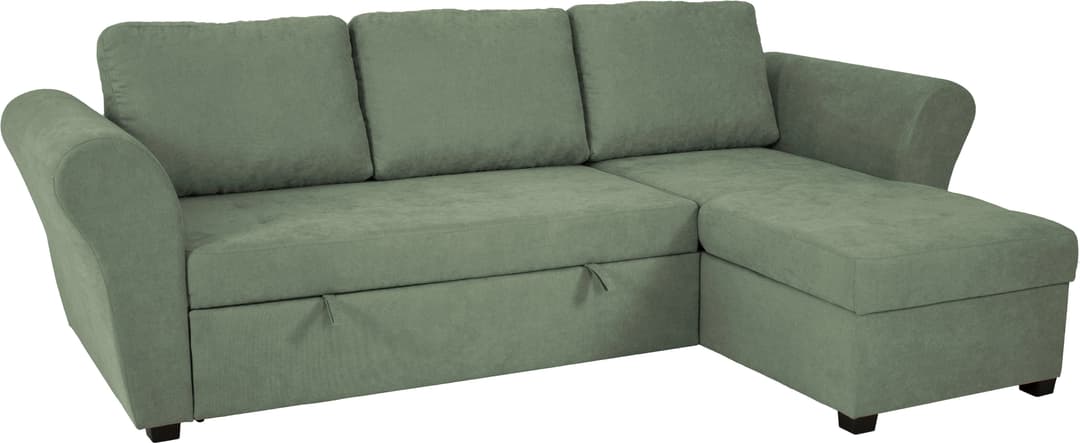 Trends by HG Ecksofa Lasse L-Form | Grün