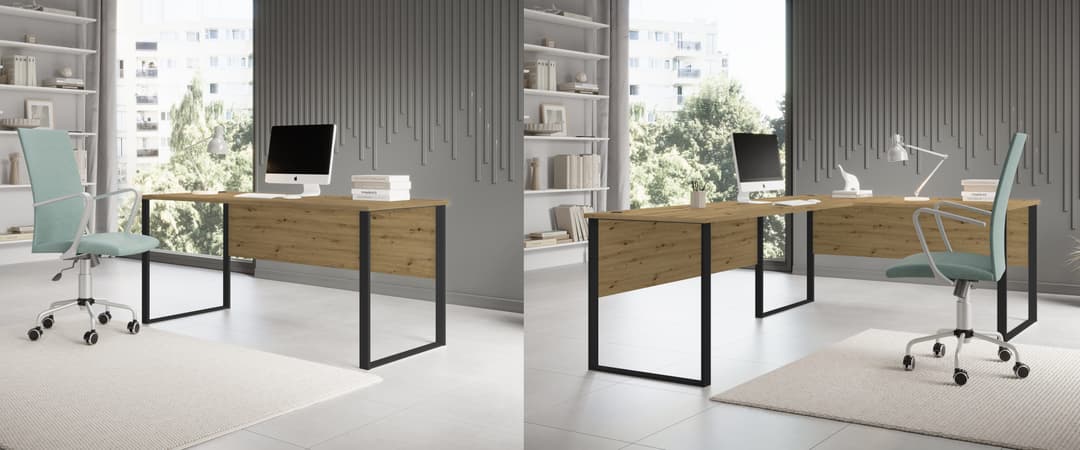 BEGA OFFICE Eckschreibtisch Amanda | Holztöne