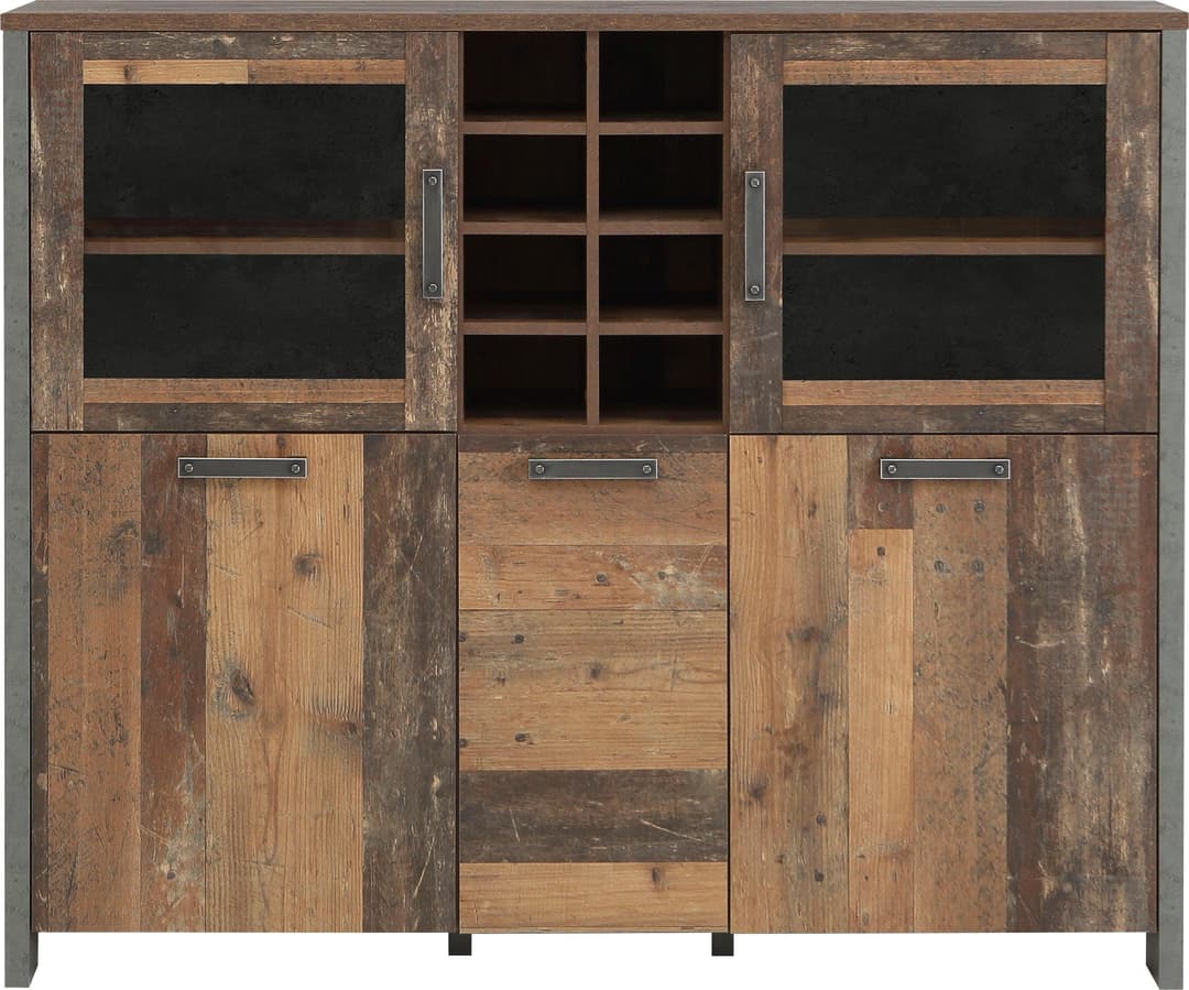 FORTE Highboard Clif | Holztöne