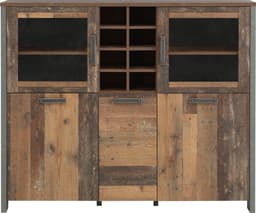 FORTE Highboard Clif | Holztöne