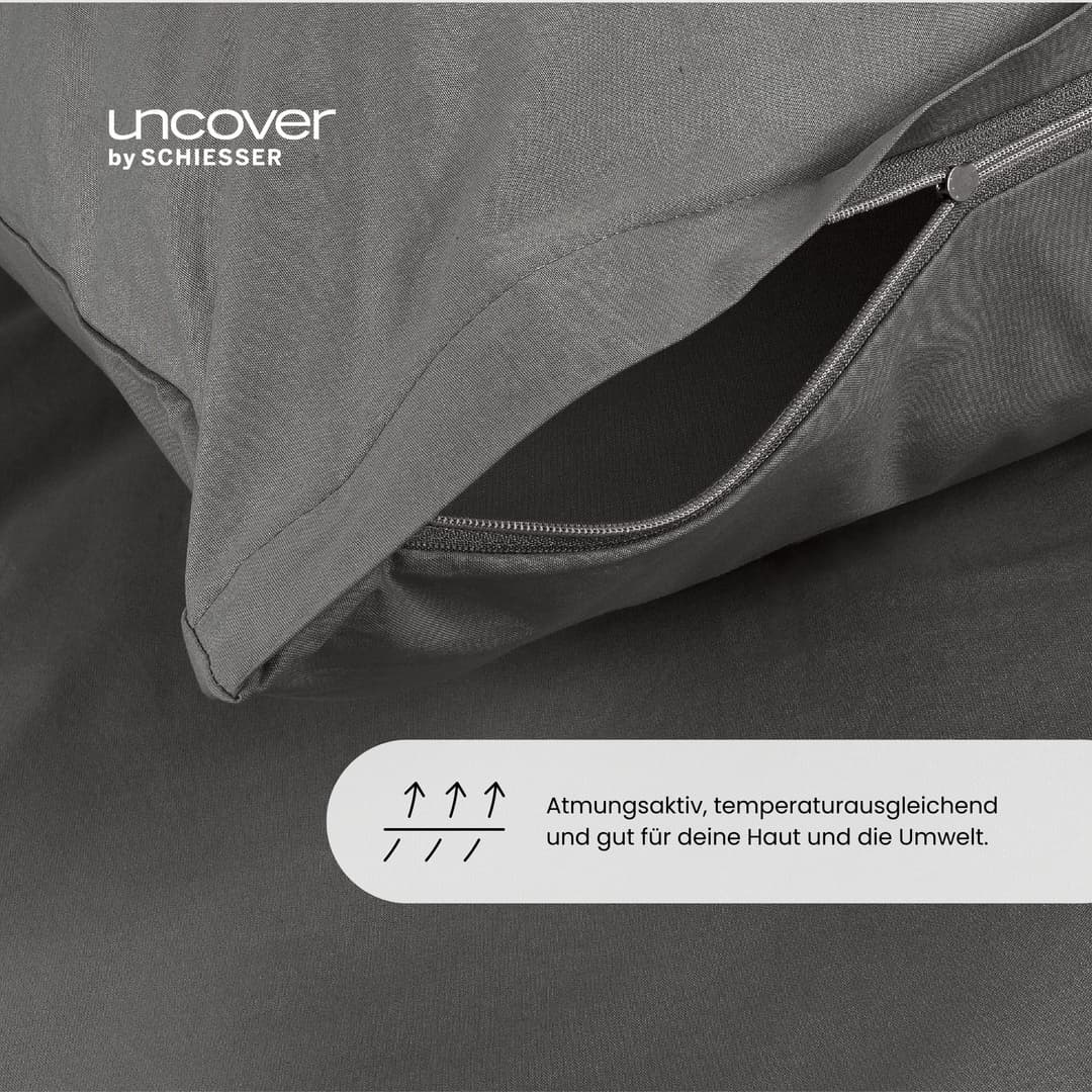 uncover by SCHIESSER Bettwäsche Soho | Grau