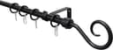 GARDINIA Gardinenstange Hook | Schwarz