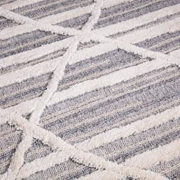 Carpet City Hochflor-Teppich Valencia 810 | Grau