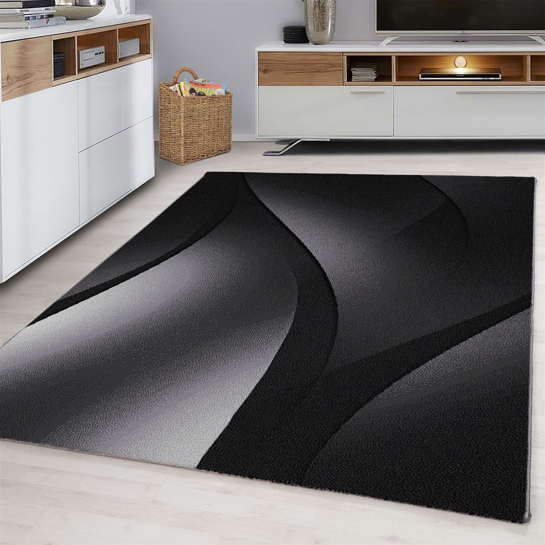 Ayyildiz Teppiche Teppich PLUS 8010 | Schwarz