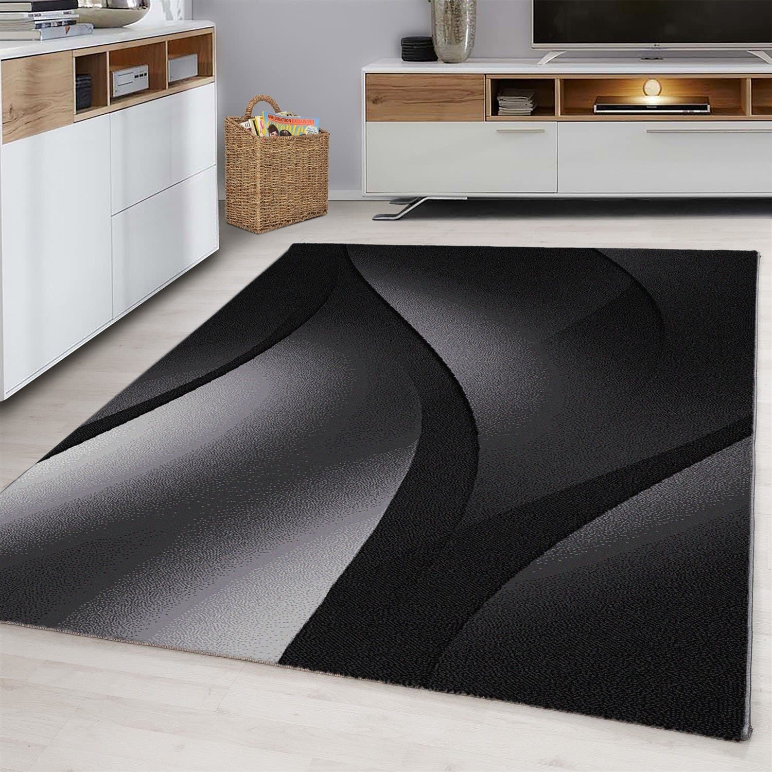 Ayyildiz Teppiche Teppich PLUS 8010 | Schwarz