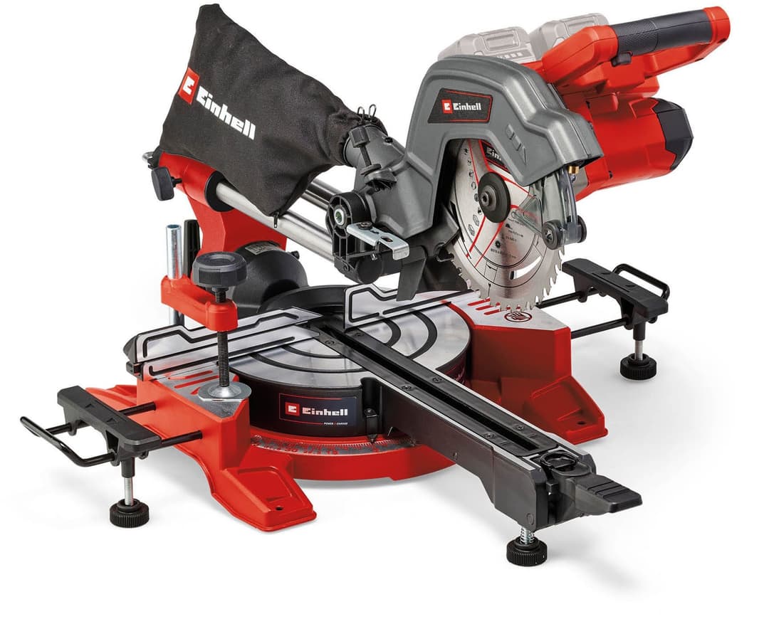 Einhell Akku-Zug-Kapp-Gehrungssäge TE-SM 36/8 L Li-Solo | Rot