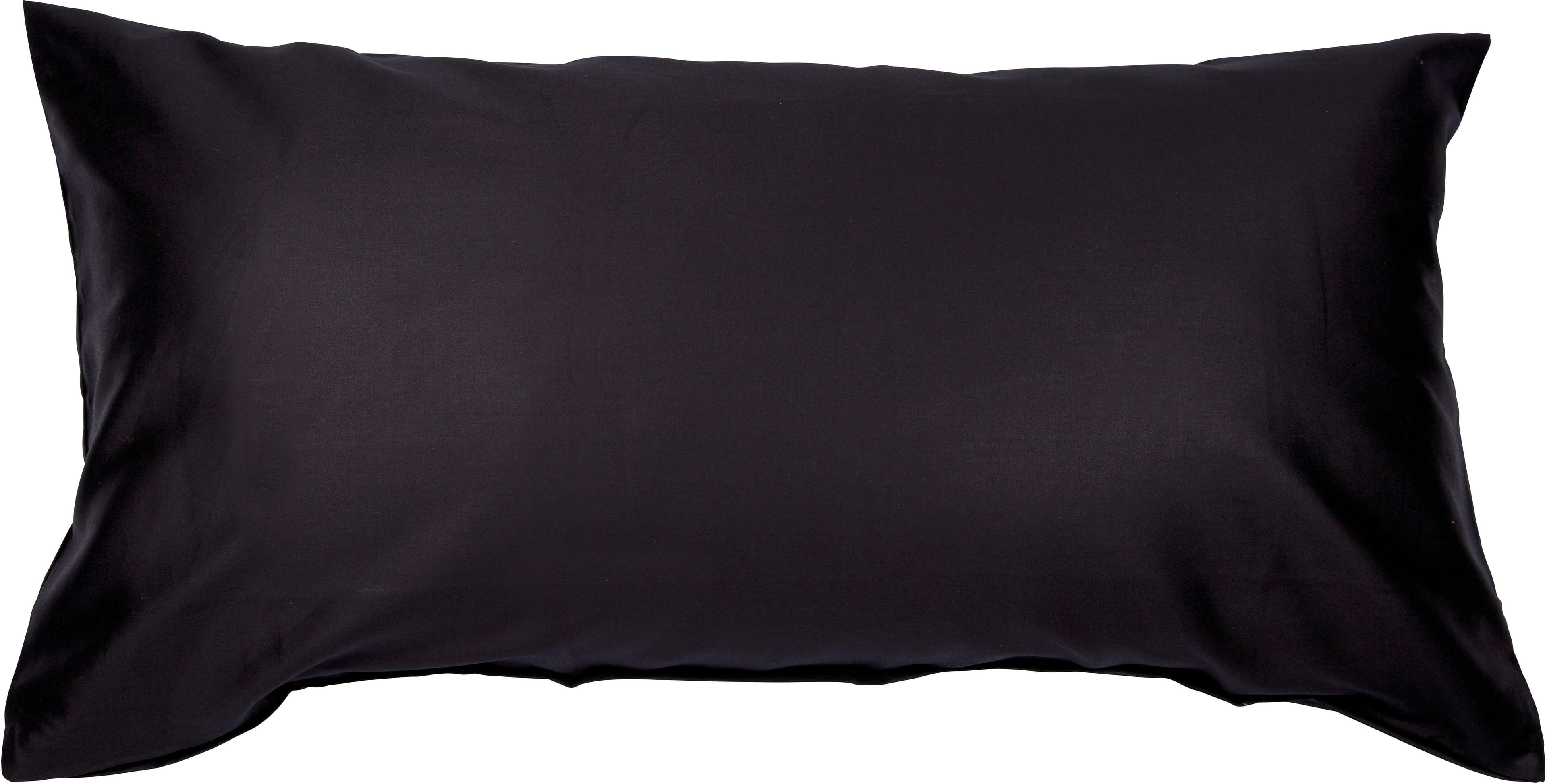 Janine Kissenbezug Colors Mako Satin | Schwarz
