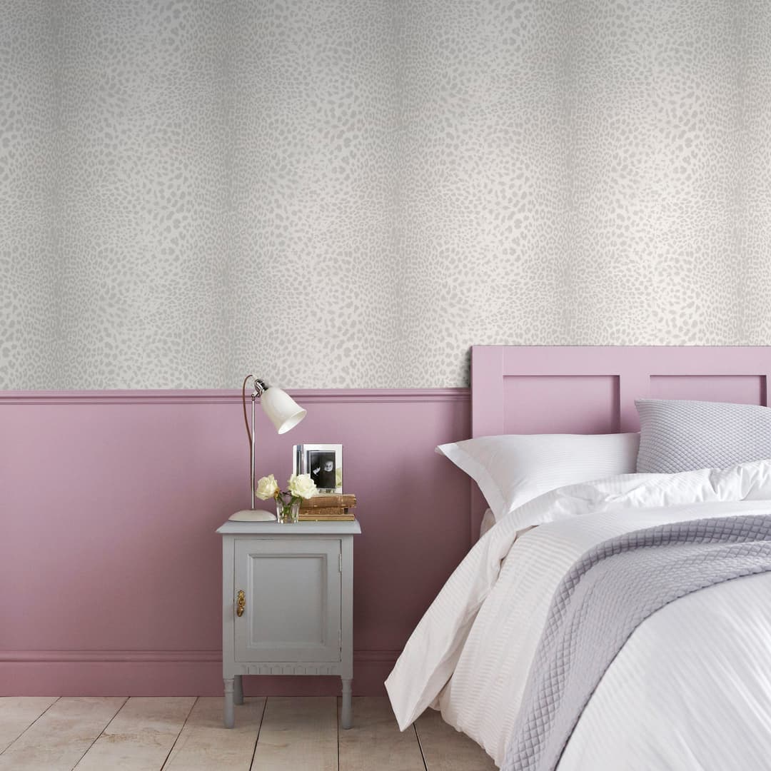 Superfresco Easy Vliestapete Leopard Skin | Silber
