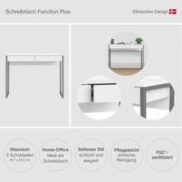 INOSIGN Schreibtisch Function Plus | Weiß