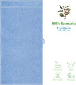HAMMETEX Handtuch Set | Blau