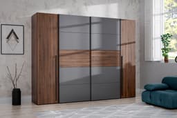 FORTE Kleiderschrank Narago | Holztöne
