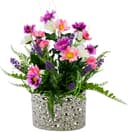 Kunstpflanze Margeriten/Lavendel | Mehrfarbig