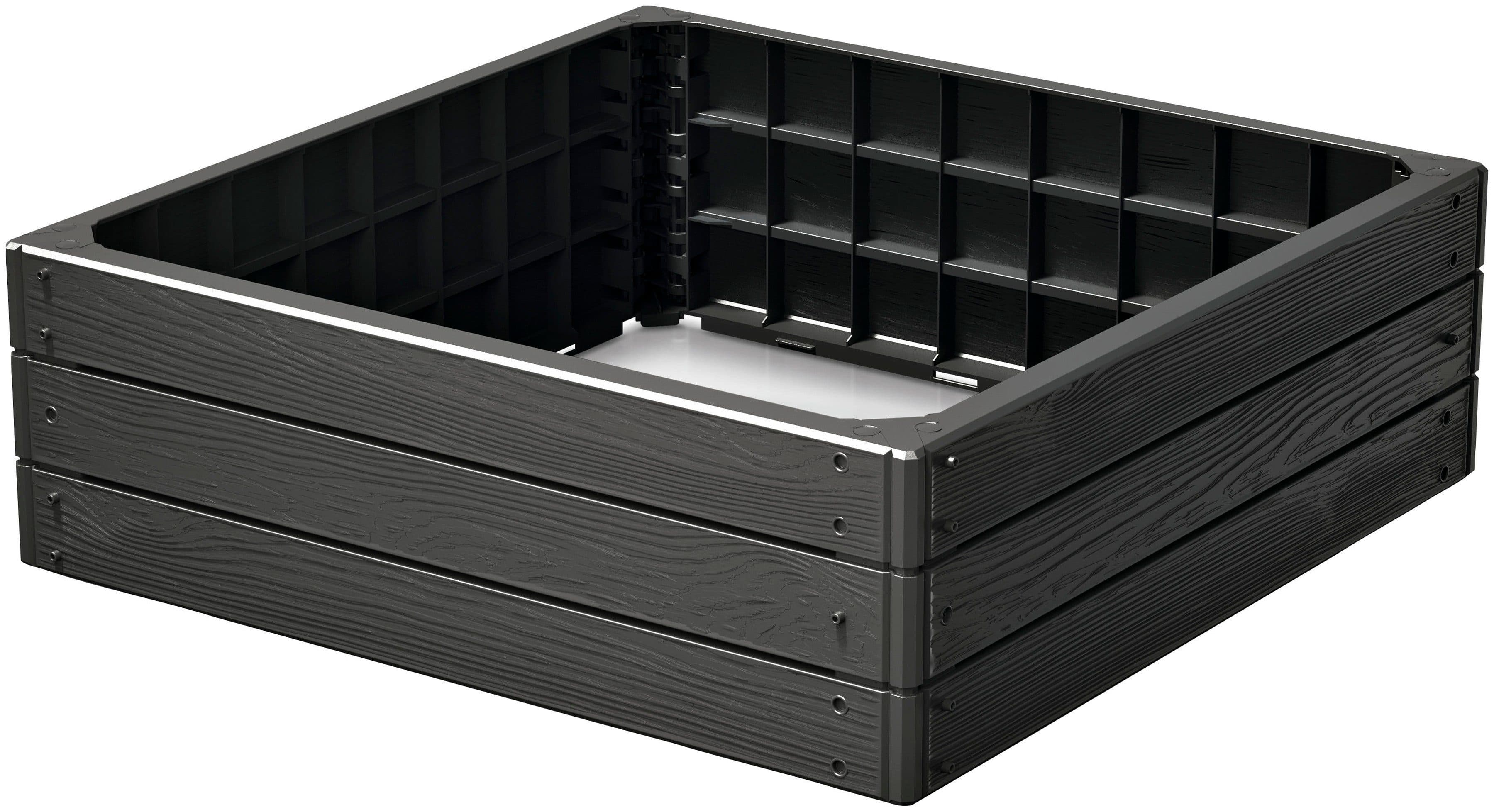 Prosperplast Palisade Base Wood | Schwarz
