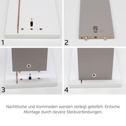 OTTO home AGORDO Nachtkommode | Grau