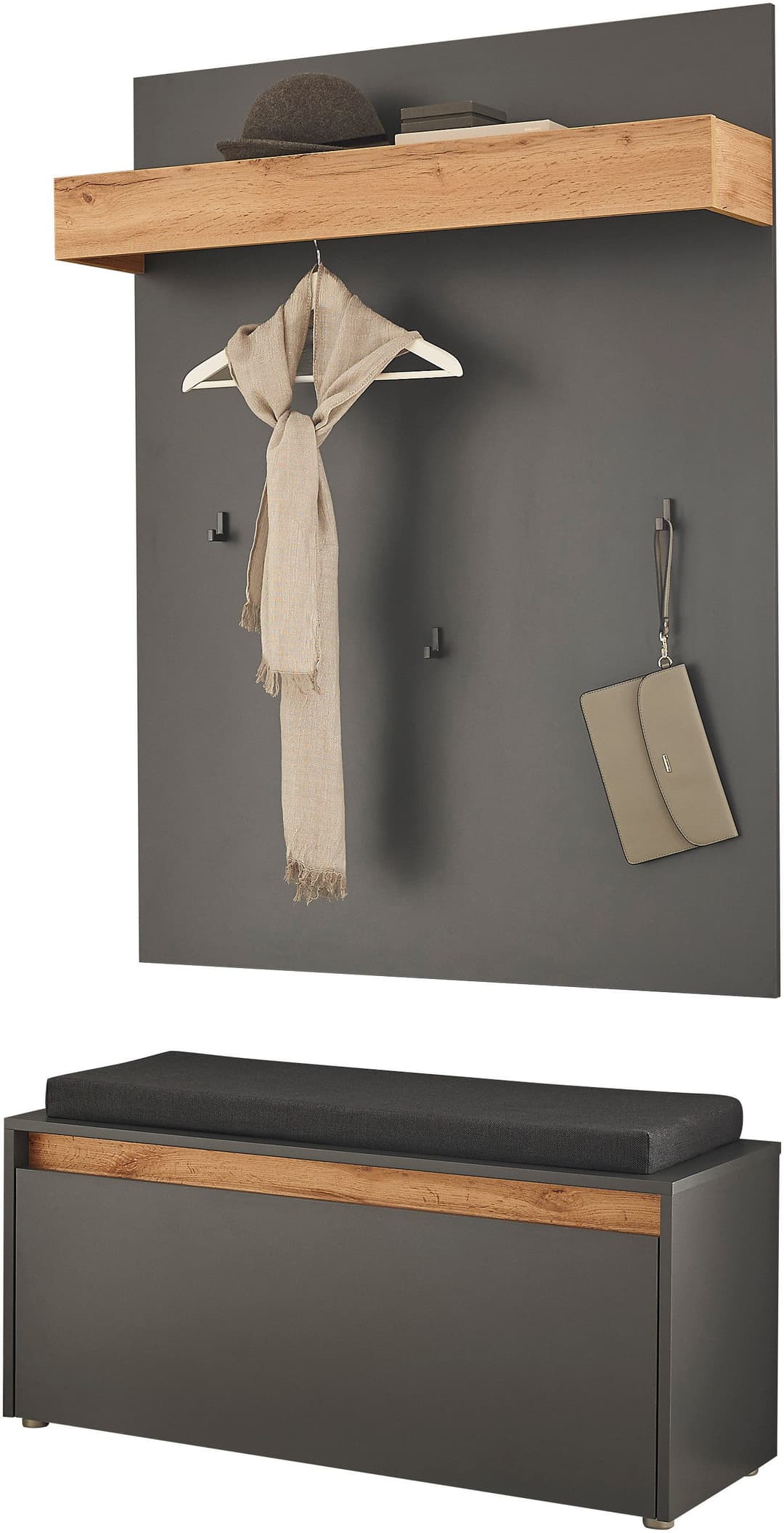 Home affaire Garderoben-Set GIRON/CiTY | Grau