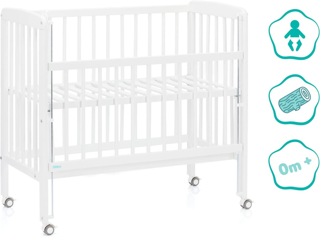 Fillikid Beistellbett Nino | Weiß