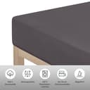 OTTO home Spannbettlaken PHYSALIS Comfort | Grau 3