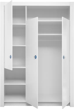 Begabino Drehtürenschrank Paula Kinderzimmerschrank Kleiderschrank
