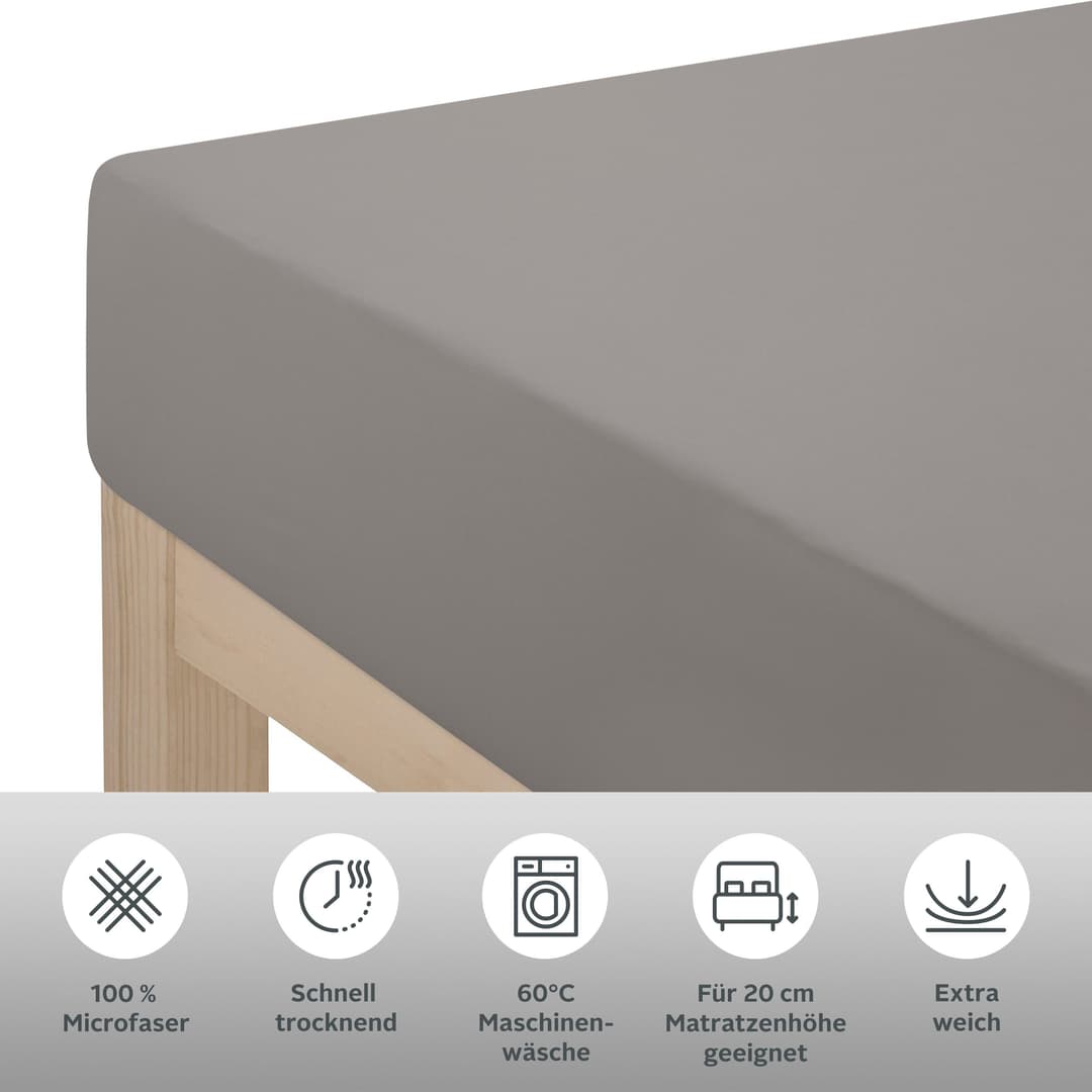 OTTO home Bettlaken Desner | Grau