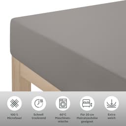 OTTO home Bettlaken Desner | Grau