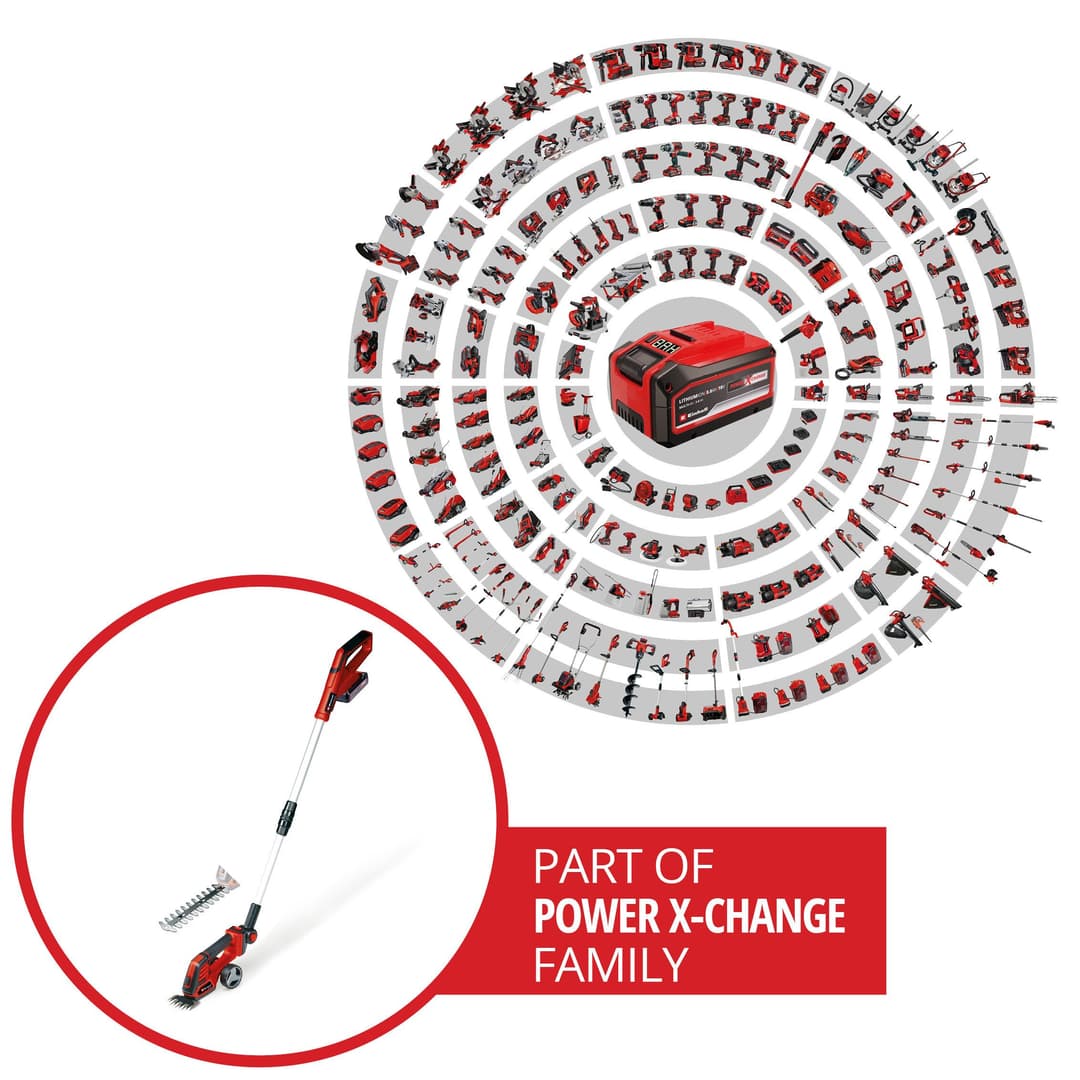 Einhell Akku-Gras- und Strauchscherenset »GE-CG 18/100 Li T Kit«