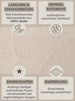 HANSE Home Wollteppich Calmio | Weiß