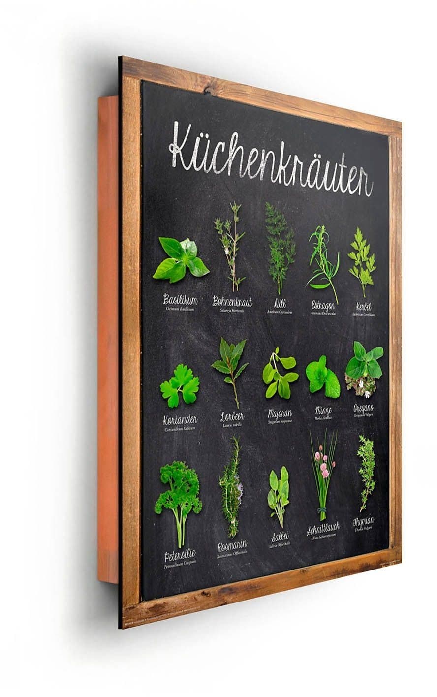 Home affaire Deco-Panel Küchenkräuter | Grün