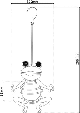 Näve LED Solarleuchte "FROSCH" | Grün