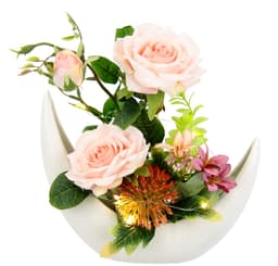 Kunstblume Arrangement 'Rosen' | Rosa