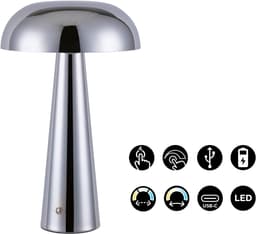 OTTO home LED Tischleuchte Katniss | Silber