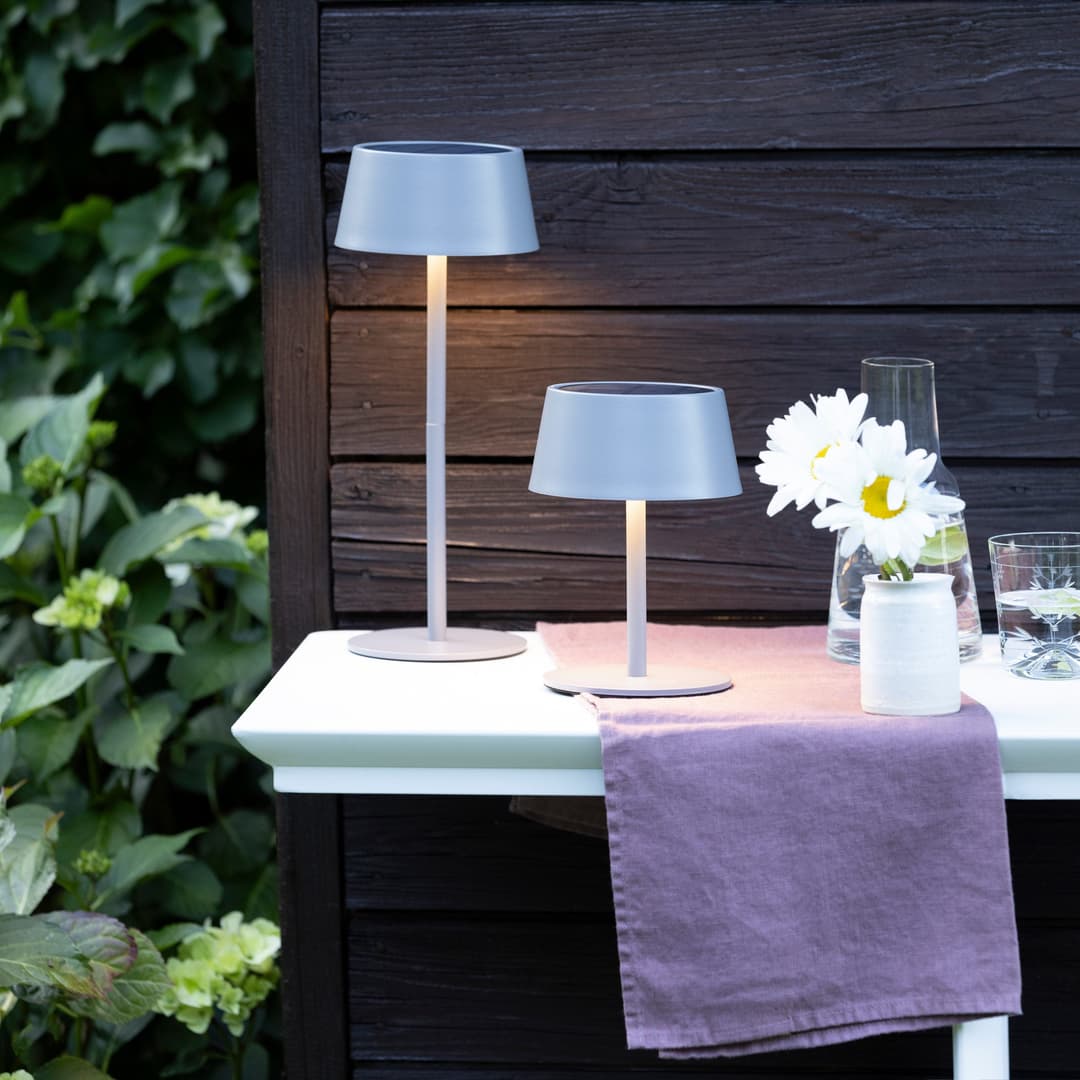 OTTO home LED Außen-Tischleuchte Oddny | Grau